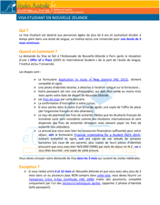 Informations sur le Student Visa en Nouvelle-Zélande
