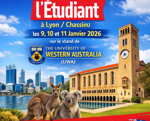 Etudes Australie sur le salon Lyon avec UWA janvier 2026